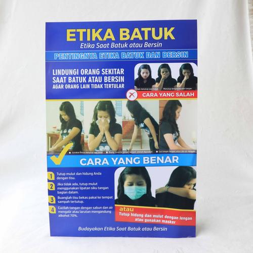 Foto Produk Poster Etika Batuk versi Cetakan Baru dari Syafana