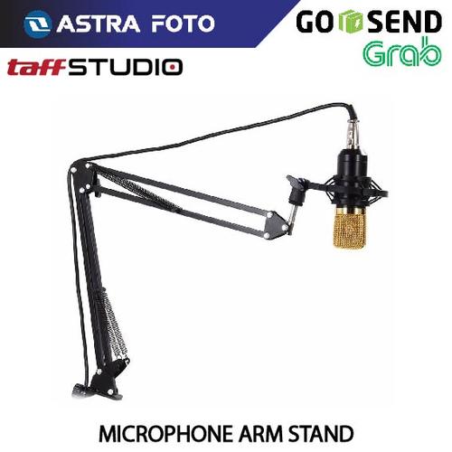 Foto Produk Taffware Arm Stand Mic / Microphone Suspensi Lazypod - Holder Mikrofon dari Astra Foto