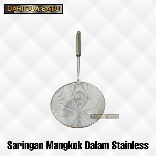 Foto Produk Saringan Mangkok Dalam Stainless Serok Tirisan Mie Sayur - 20 cm dari DariDuaSatu