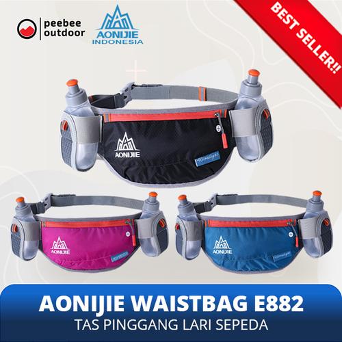 Foto Produk AONIJIE Tas Pinggang Lari Running Waist Bag E882 FREE 2 Bottle 170ml - Hitam dari Peebee Store