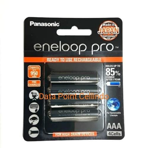 Gambar Baterai Panasonic Eneloop Pro A3 /Battery rechargeable AAA 950mAH 4pcs dari Data Point Cellindo Jakarta Barat Tokopedia