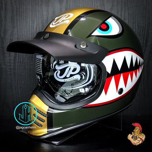 Foto Produk JPX HELM JP SIGNATURE SG07 SKY GUARD | GREEN GOLD | RETRO CLASSIC - L dari Jagoan Helm