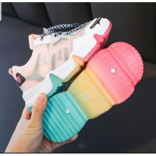 Foto Produk Sepatu anak perempuan Casual Sneaker Non LED Korea Style Fashion Anak - 28 dari Radium