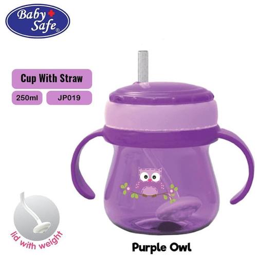 Foto Produk Baby Safe JP019 Cup Weighted Straw Gelas Sedotan - Ungu dari i do my hobbies
