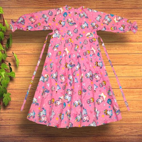 Foto Produk Gamis Rempel Anak Pink - M dari YKS_STORE01