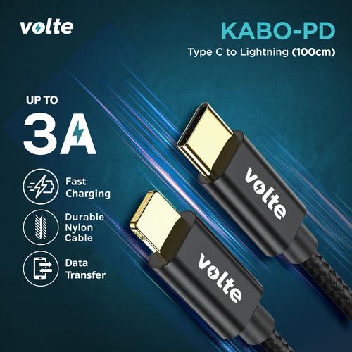 Foto Produk VOLTE KABO PD (power delivery) Kabel Type C to iphone/Lightning 100cm dari volte indonesia