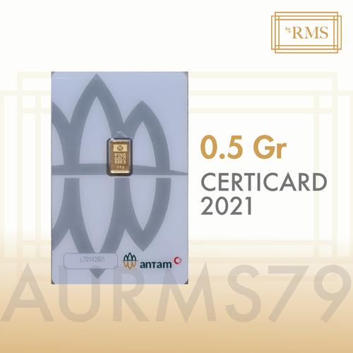 Foto Produk 0,5 GR (GRAM) LOGAM MULIA/LOGAM MULIA ANTAM/LM/EMAS ANTAM BERSERTIFIKA dari aurms79