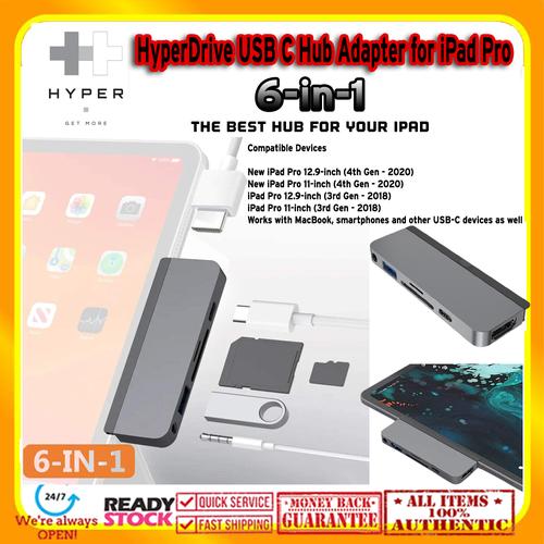 Gambar HyperDrive 6-in-1 USB-C Hub for iPad Pro/Air (2018 - 2020) dari HYPERDRIVE OFFICIAL INDONESIA Jakarta Barat Tokopedia