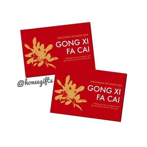 Jual Kartu Ucapan Gong Xi Fa Cai Cny Imlek Netral Chinese Lunar New Year Jakarta Barat Honee Gifts Tokopedia