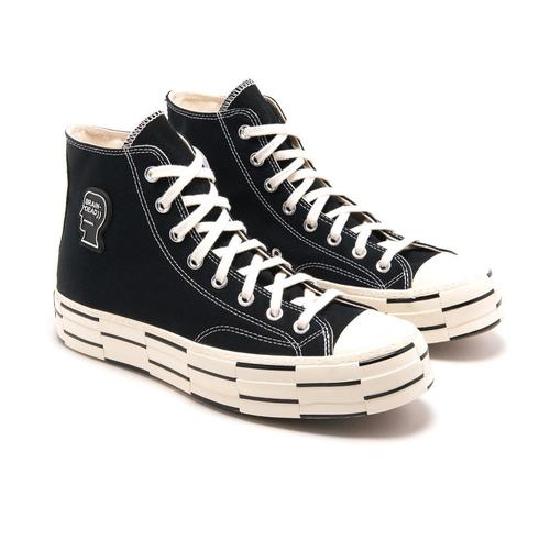 brain dead black converse
