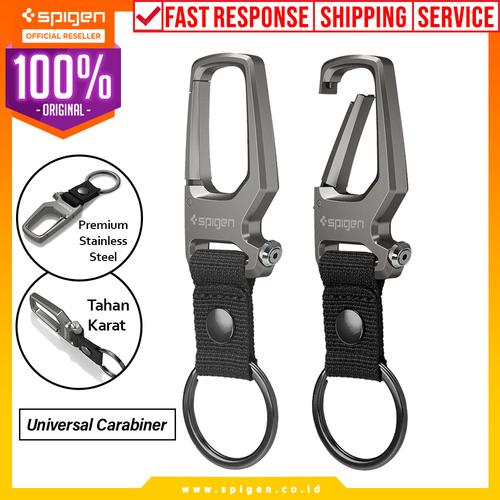 Foto Produk Gantungan Carabiner Spigen with Key Ring Key Chain Hook Kunci dari Spigen Official