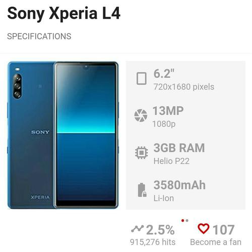 Jual Sony Xperia L4 Jakarta Pusat All Ready 5tock Tokopedia