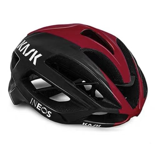Jual KASK PROTONE Helmet Black Red Ineos team M L Kota