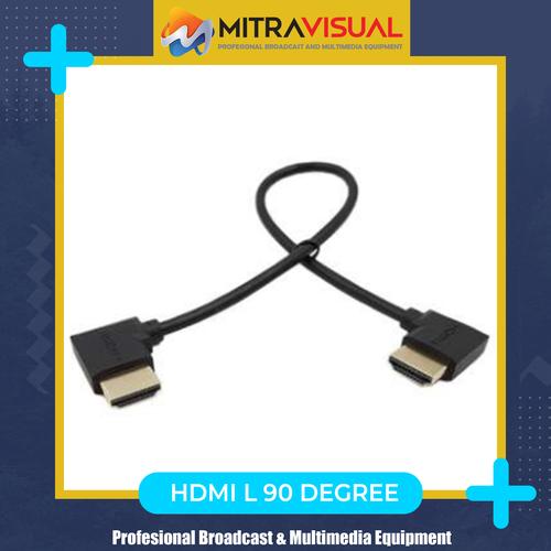 Gambar HDMI Cable L 90 Degree ( 15 & 30 cm) - 15 CM dari Mitra Visual Kota Surabaya Tokopedia