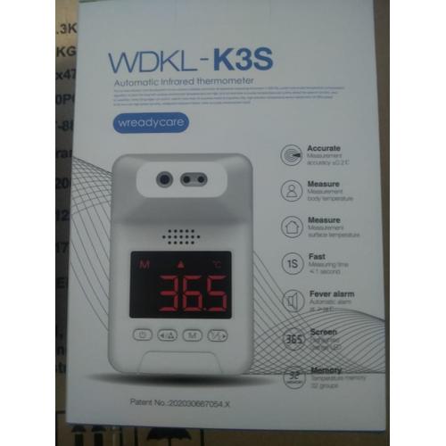 Foto Produk WDKL K3S Wreadycare Termometer dinding Infrared Non Contact Otomatis dari Toko Uniq