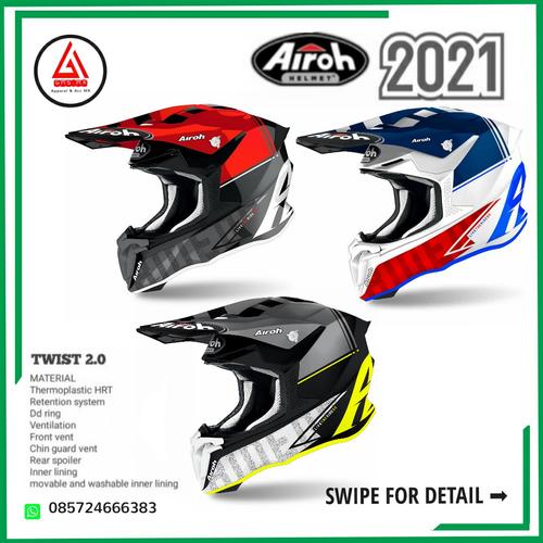 Jual AIROH TWIST 2.0 TECH 2021, HELM 
