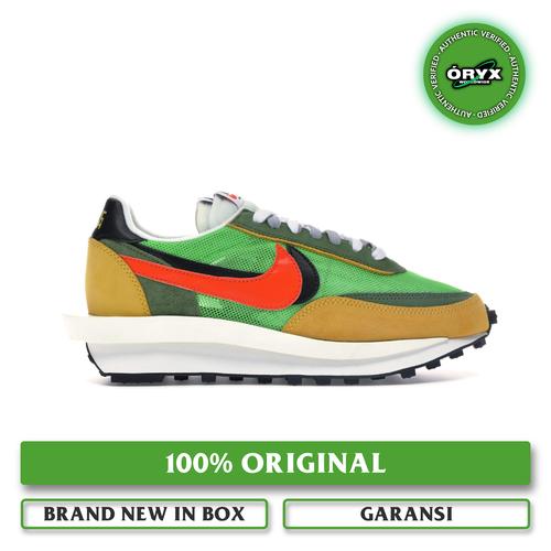 sacai x nike ldwaffle green multi