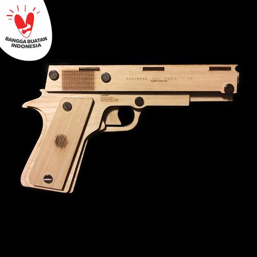 Jual MODEL 1911 Basic Blowback Rubber Band Gun (SemiAuto) PreBuilt Kota Bandung Eastwood