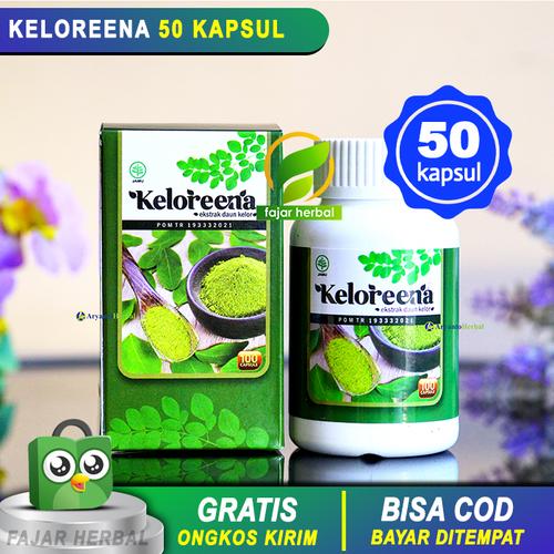 Foto Produk Keloreena 50 Kapsul 100% ASLI - Obat Herbal Ekstrak Daun Kelor Moringa dari Toko Fajar Herbal