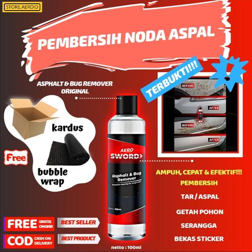 Foto Produk Pembersih Noda Aspal Body Mobil Aero Sword Getah Serangga Asphalt dari storeaeroid