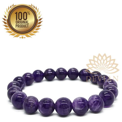 Foto Produk Gelang Batu Natural Amethyst 10mm dari Devian Aksesoris