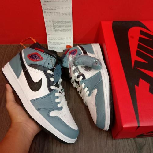 Jual SEPATU NIKE AIR JORDAN 1 MID SE FEARLESS X FACETASM BLUE BLACK WHITE -  Jakarta Selatan - FAIQ_STORE29 | Tokopedia
