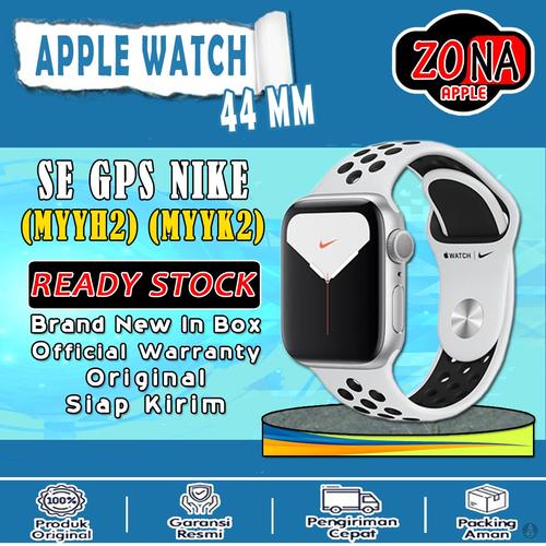 Jual Apple Watch / iWatch Se Nike 44mm Black MYYH2 White MYYK2 Sport Band -  Hitam - Jakarta Pusat - Zona Apple | Tokopedia