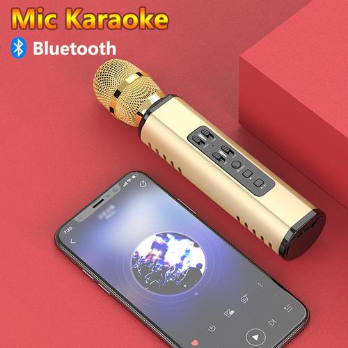 Foto Produk Mic K6 Wireless Bluetooth Karaoke Player Microphone Bass Treble Ori - Hitam dari BUDITRONIK
