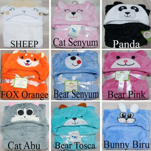 Foto Produk Selimut Bayi Topi Boneka / Selimut Bayi Karakter Fleece - SHEEP dari Lunar Baby Shop