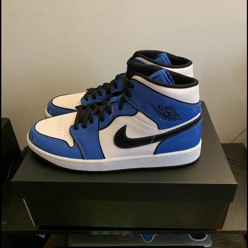 Look Out for the Air Jordan 1 Mid Signal Blue • KicksOnFire.com