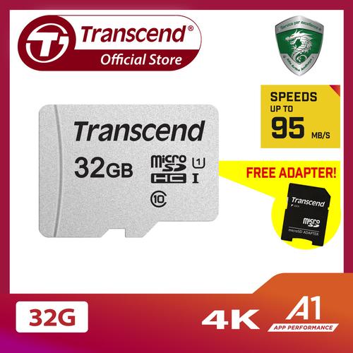 Foto Produk Transcend microSD 300S-A with SD Card Adapter - 32GB dari Transcend Indonesia