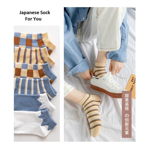 Foto Produk KK55 Kaos Kaki Pendek Wanita Japanese Unique Fashion Women Sock dari EnnWen Online Store