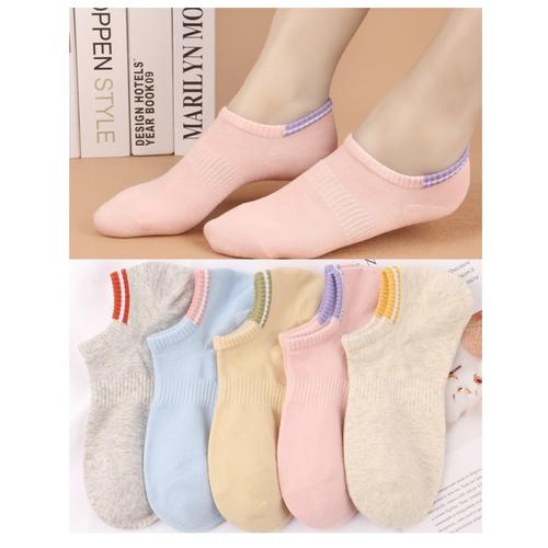 Foto Produk KK53 Kaos Kaki Pendek Wanita Korea Soft Color Cotton Women Sock Warna dari EnnWen Online Store