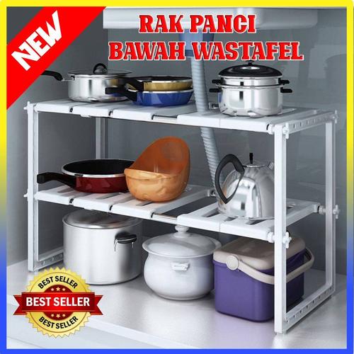 Foto Produk Rak Panci Bawah Wastafel Kitchen Rak Dapur Tempat Bumbu-100318 dari Dailyhomeshop