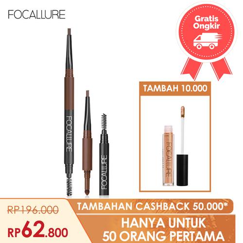 Foto Produk FOCALLURE Eyebrow Automatic 3in1 Waterproof FA64 - FA64-02 dari beauty entity