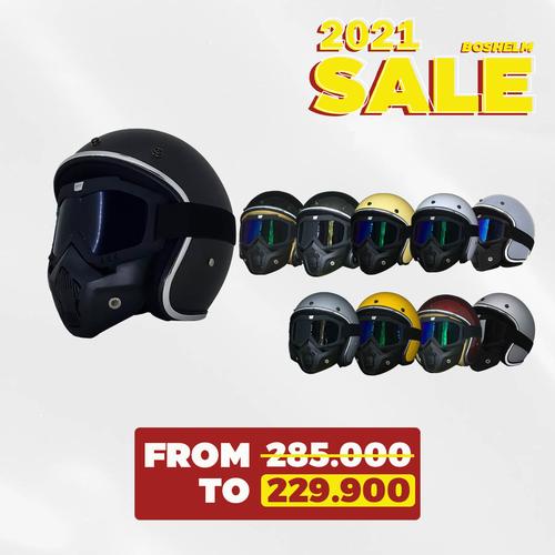 Promo Helm Retro Google Mask Osbe Helm 