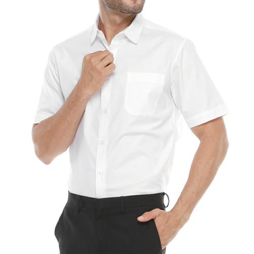 Foto Produk Kemeja Pria - Kemeja Polos Putih - Kemeja Cowok Lengan Pendek - XL dari MTB Fashion Corp