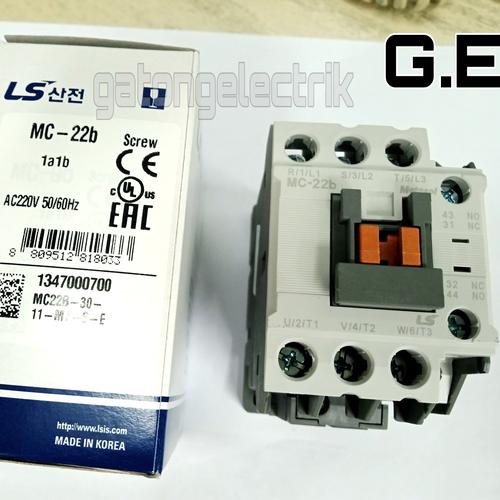 NOFUEL AC Contactor MC-22B 120V 22A 3 Pole – Replacement For LS IS MC, 1NO1NC Aux