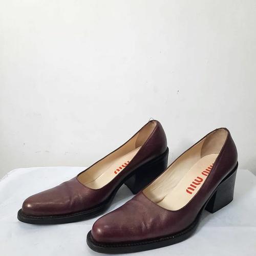 Jual Miu Miu Block Heels Second - Kab 