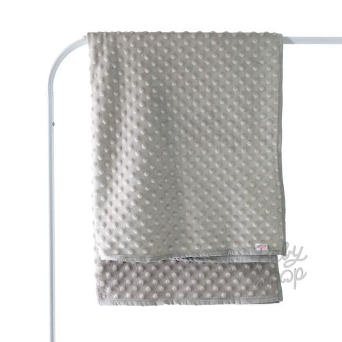 Foto Produk Dot Minky Blanket Thin Toddler - Baby Loop - BabyLoop - Abu-abu dari Baby Loop Official Store