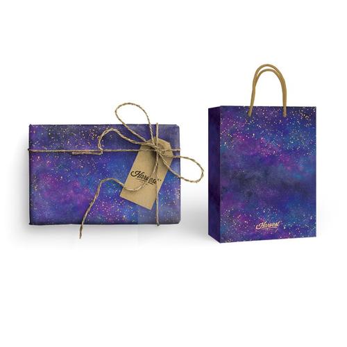 Foto Produk Paket Kertas Kado & Paper Bag Harvest Gift Set - Sugar Pop Galaxy dari Harvest Goods