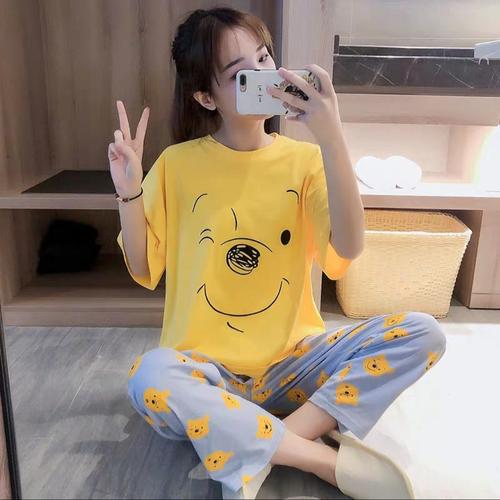 Foto Produk Pokkse- Piyama CP oversize import murah / CP oversize yellow pooh dari Pokkse