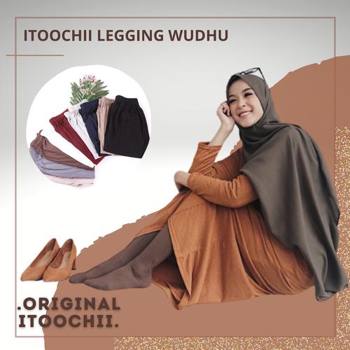 Foto Produk Celana Legging Wudhu Big size fit XXL bahan Adem Stocking Wudhu dari itoochii olshop