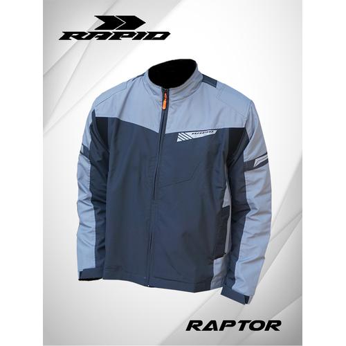 Foto Produk RAPID Raptor jaket motor pria touring riding style - AbuTua/AbuMuda, S/M dari Rapidjacket