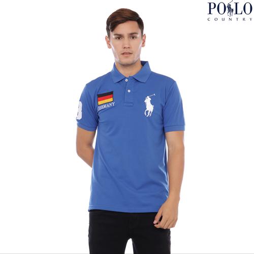 Foto Produk Polo Shirt - Polo Shirt Pria - Polo Shirt Logo GERMANY 2125 - Hijau, M dari Polo Country Indonesia