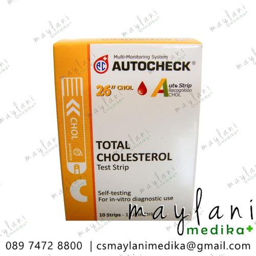 Foto Produk AUTOCHECK TEST STRIP CHOLESTEROL / AUTOCHECK TES STRIP KOLESTEROL dari Maylani Medika