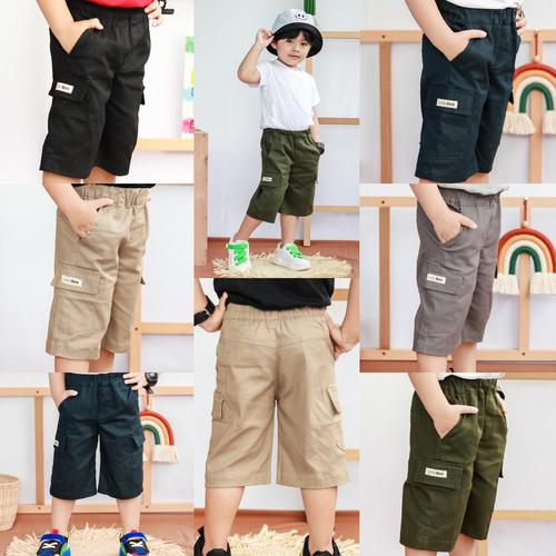 Foto Produk Celana Anak Cargo Pendek Littlebee Size 1-5Tahun - 1tahun, Hitam dari baby smile