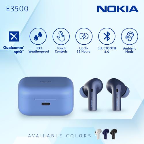 Foto Produk Nokia True Wireless TWS Earphone E3500 - Blue dari Nokia Audio Official Store