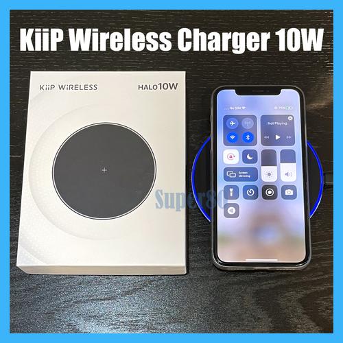 Foto Produk Fast Charge Wireless Charging Stand Qi Charger Samsung Xiaomi iPhone dari Super80