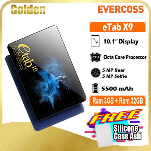 Foto Produk Evercoss Etab X9 3/32 Ram 3gb Internal 32gb 10 Inch Garansi Resmi - Abu-abu dari Golden Cellular